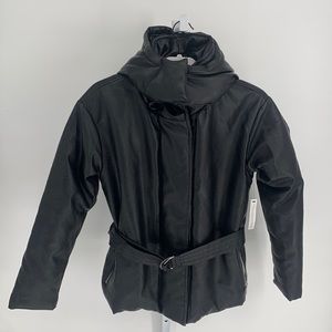 NWT Matt & Nat Vegan Black Hooded Jacket Sz SM